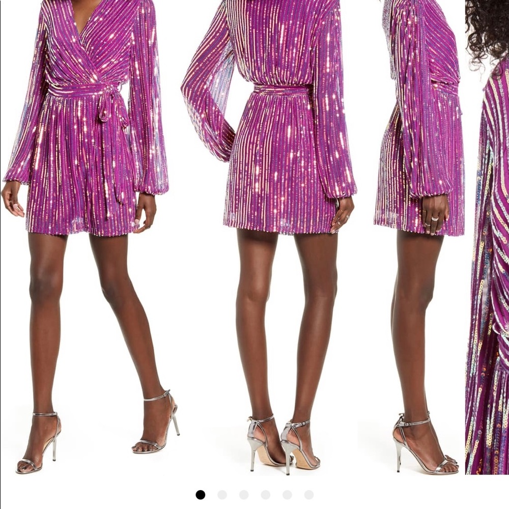 Sequin wrap dress 4SI3NNA Weila